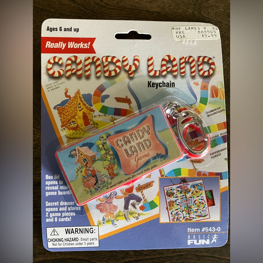 Hasbro Candy Land Game Keychain - Vintage Label 2000